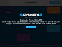 Tablet Screenshot of exploresiriusxm.com